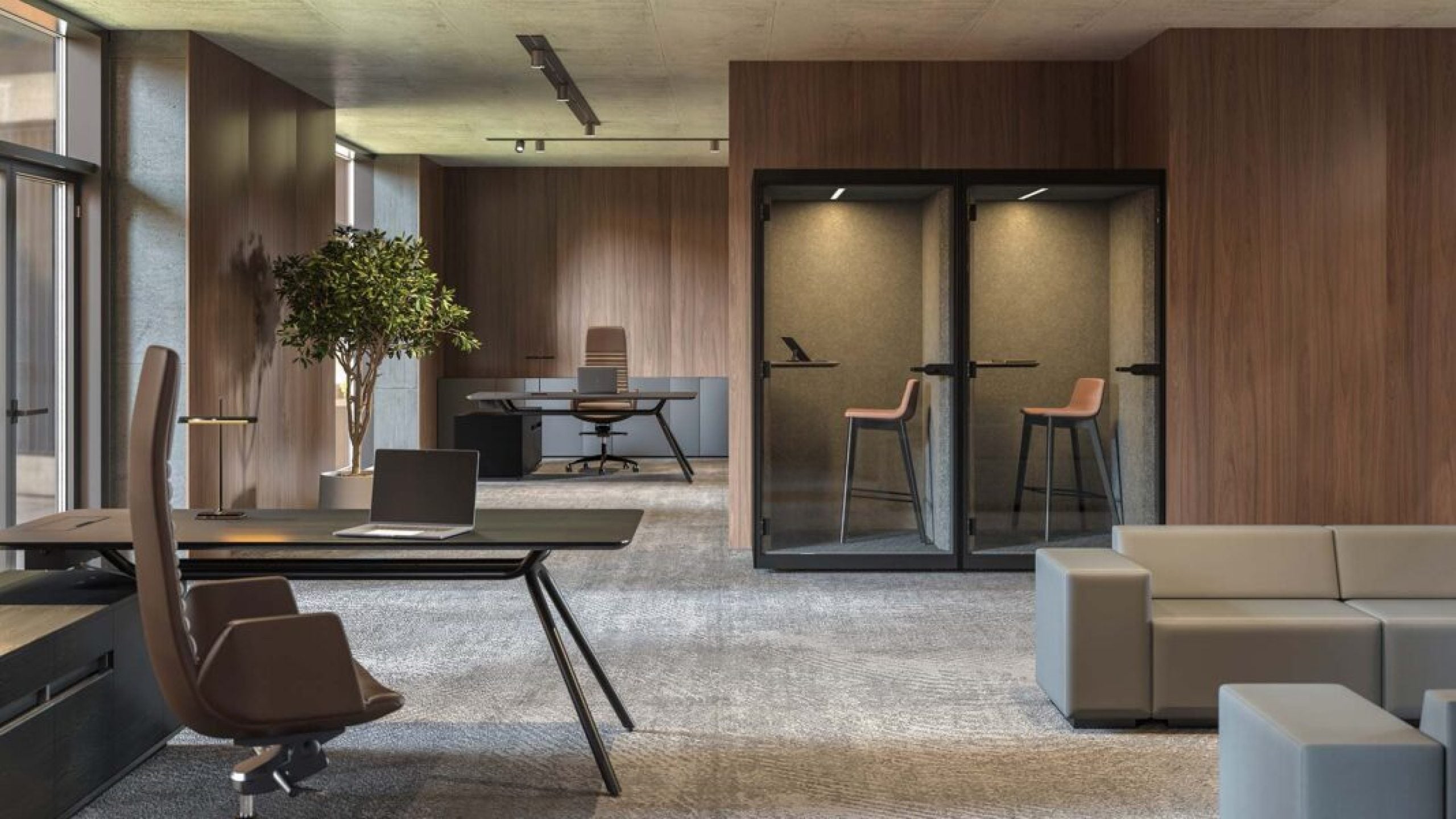 acoustic-pods-SONUS-S-executive-furniture-ARQUS-executive-chair-NORTH-CAPE-interiors-1